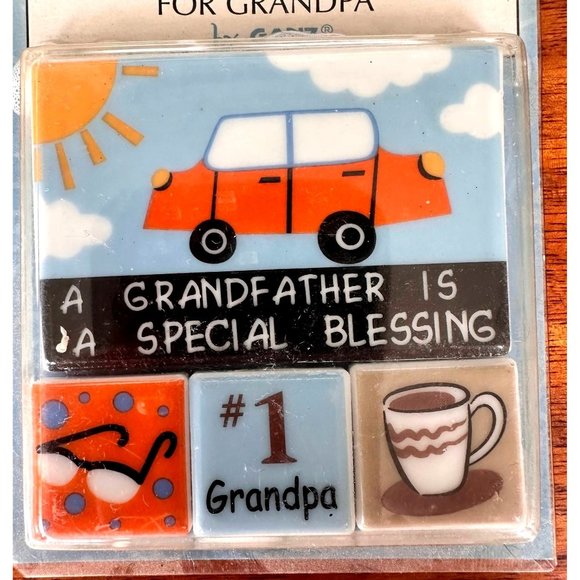 VTG Ganz Little Magnets Grandpa Special Blessing 4 Piece Stocking Stuffer - Picture 6 of 12